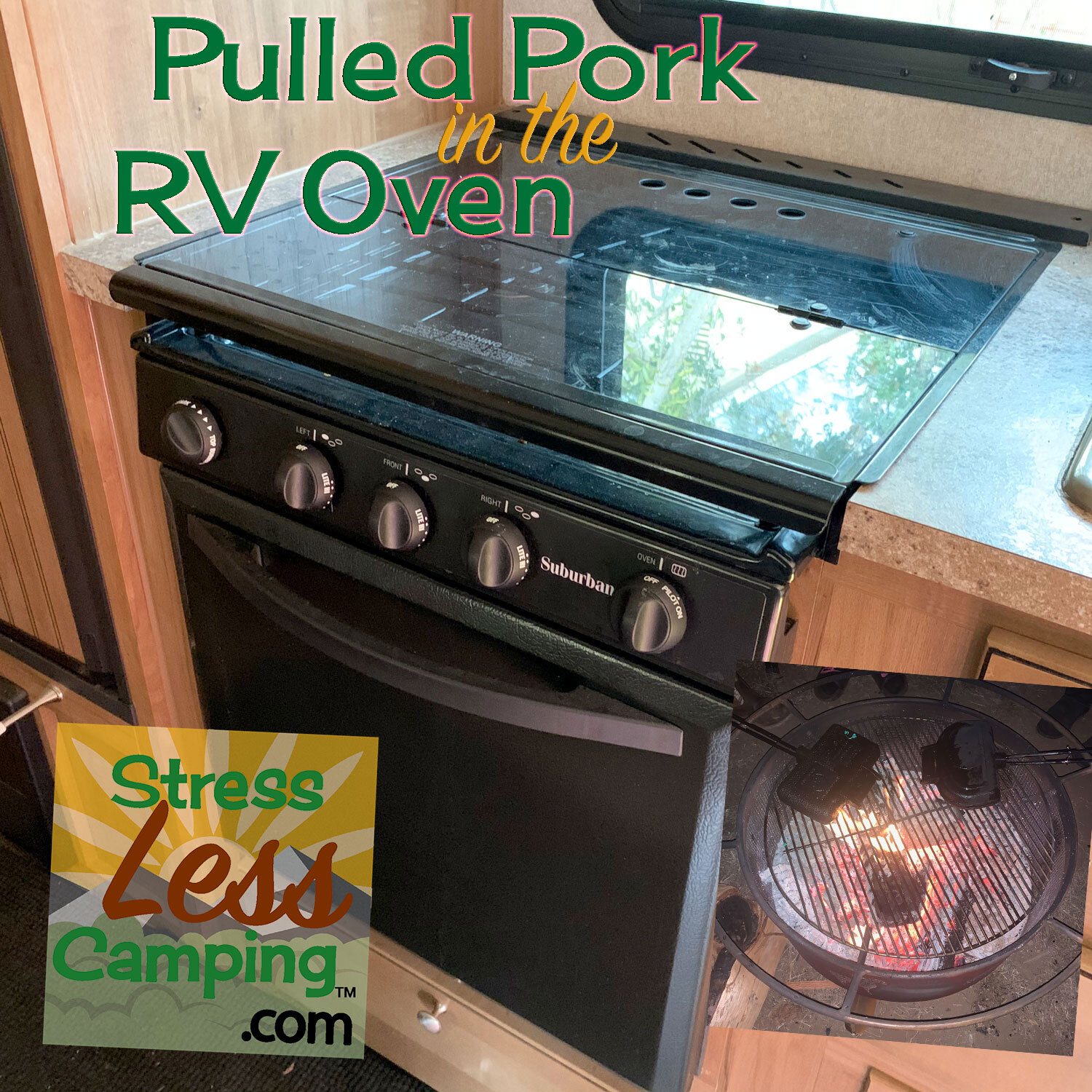 Pulled pork made in the RV oven - easy campground recipe - StressLess  Camping